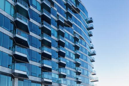 The Blue Buildingの写真素材