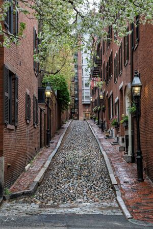 Beacon Hill, Bostonの写真素材