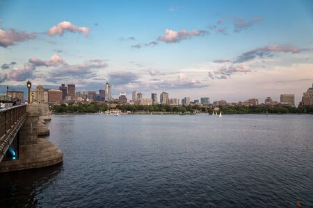 Sunset in Bostonの写真素材