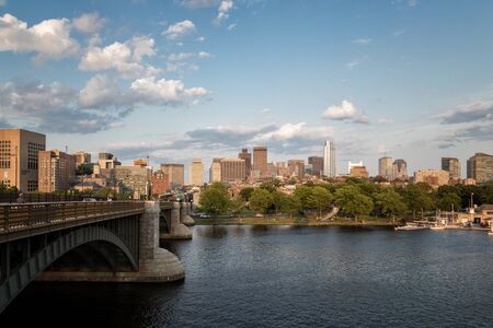 Sunset in Bostonの写真素材