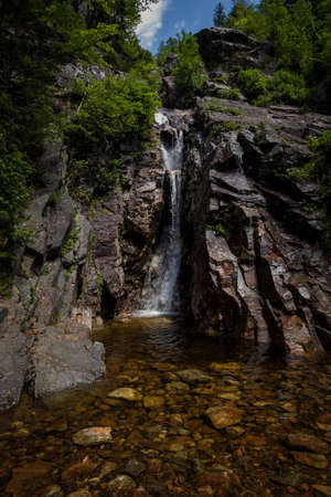Waterfalls in the White Mountains in New Hampshire