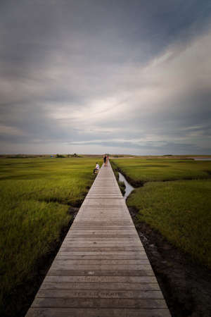 Beautiful Sunset in Cape Cod, Massachusettsの写真素材