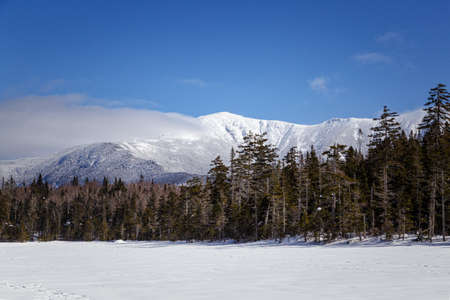 Winter in the White Mountains, New Hampshireの写真素材