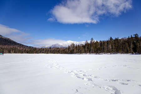 Winter in the White Mountains, New Hampshireの写真素材