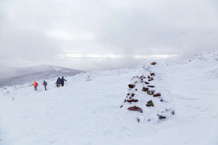 Winter in the White Mountains, New Hampshireの写真素材