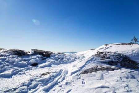 Winter in the White Mountains, New Hampshireの写真素材