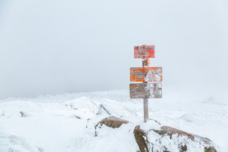 Winter in the White Mountains, New Hampshireの写真素材