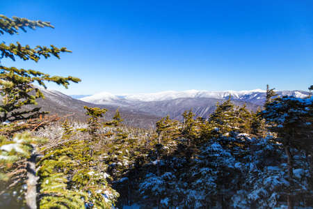 Winter in the White Mountains, New Hampshireの写真素材