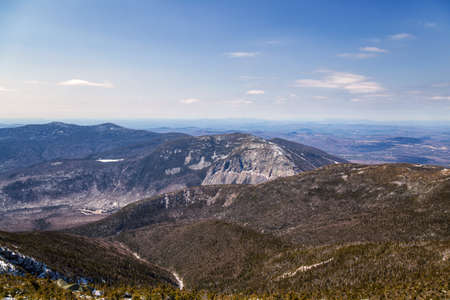 Franconia Ridge Trail in the White Mountains, New Hampshireの写真素材