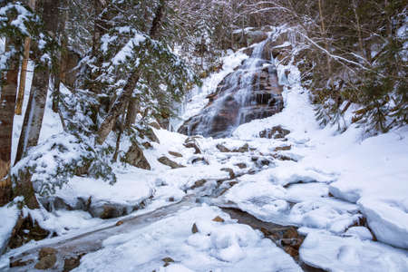 Franconia Ridge Trail in the White Mountains, New Hampshireの写真素材