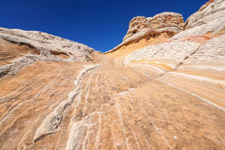 Rock Formation in White Pocket, Utahの写真素材