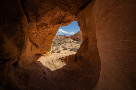 Rock formations in Valley of Fire State Park, USA.の写真素材