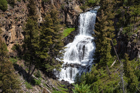 Waterfall in Yellowstone National Park, Wyoming, United States of America