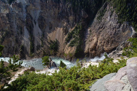 Grand Canyon of the Yellowstone, Wyoming, United States.