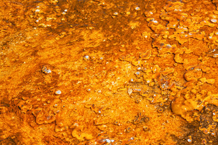 Yellow hot spring in Chiangmai province, northern Thailand.