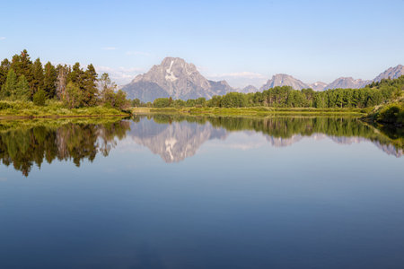 Grand Teton National Park, Wyoming, USA. The Grand Teton National Park is a UNESCO World Heritage Site.の写真素材