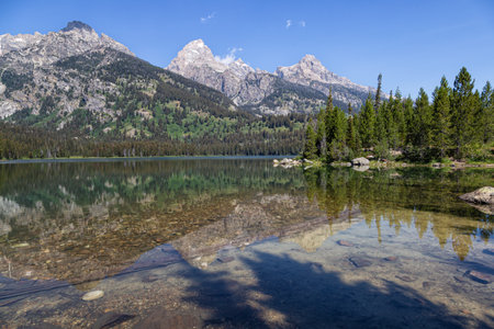 Landscape view of Karwendel mountains in Tyrol, Austriaの写真素材