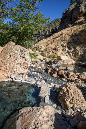 Hot Springs in Utahの写真素材