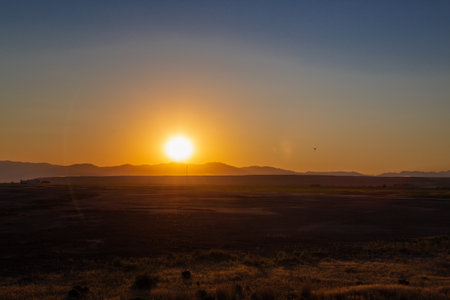 Sunset over Idaho, USAの写真素材