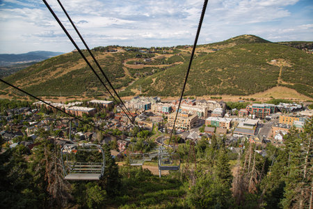 View of Park City Utahの写真素材
