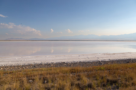 Great Salt Lake, Utahの写真素材