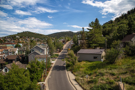 View of Park City Utahの写真素材