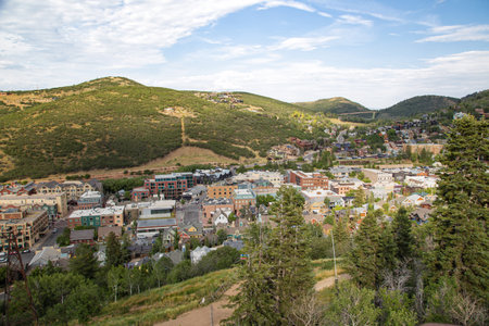 View of Park City, Utahの写真素材