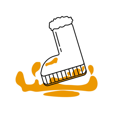 Rubber boot icon. Flat color design. Vector Illustration.のイラスト素材