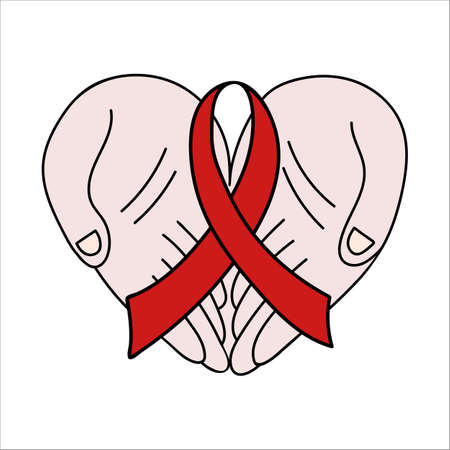 Aids day illustrationのイラスト素材