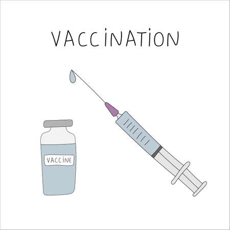Vaccine vector illustrationのイラスト素材