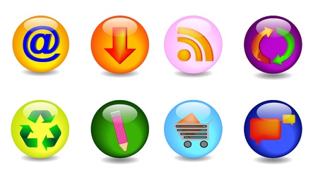 set with key icons, vector inのイラスト素材