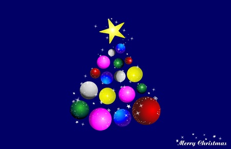 blue background with christmas tree blue background with christmas tree