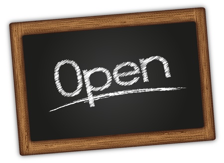 vector written blackboard openのイラスト素材