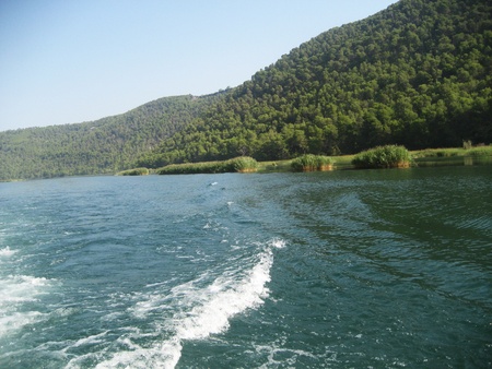 beautiful landscape of croatiaの写真素材