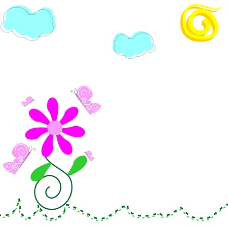 primavera sfondoのイラスト素材