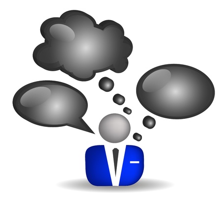 Uomo che Pensaのイラスト素材