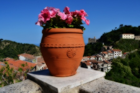 Savoca, Sicilyの写真素材