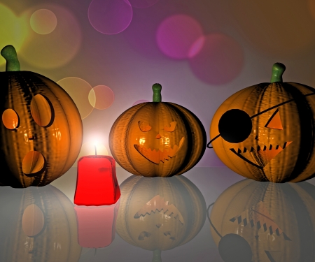 Happy halloween background - 3dの写真素材