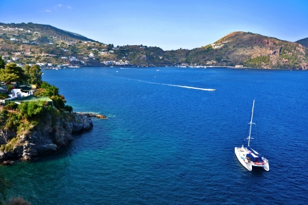 Lipari Island, Sicilyの写真素材