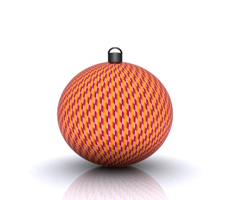 Christmas ball decorated - 3Dの写真素材