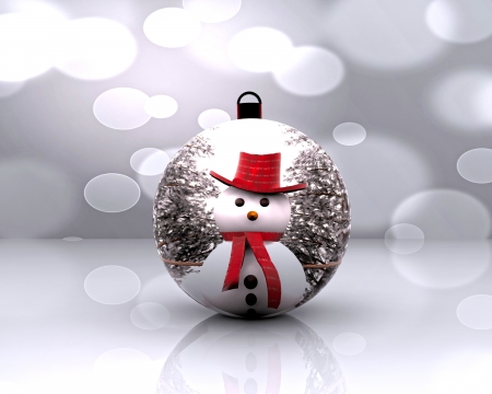 Christmas ball decorated - 3Dの写真素材