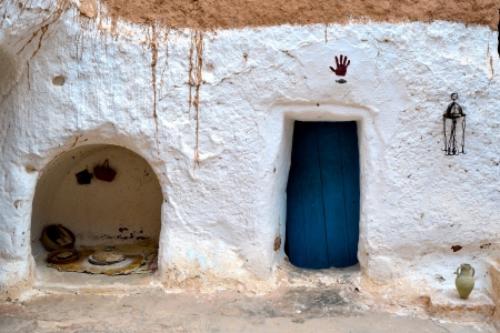 Troglodyte house in the village of Matmata - Tunisia, Africaの写真素材