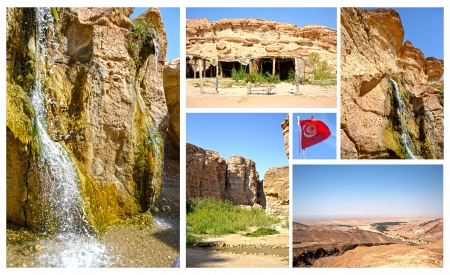 Oasis Tamerza - Tunisia, Africa の写真素材