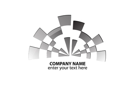 Logo abstract silverのイラスト素材