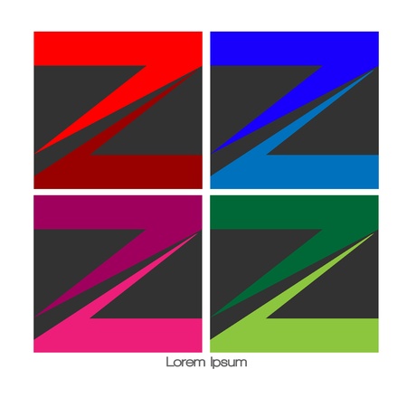 Logo abstract initial  Z のイラスト素材