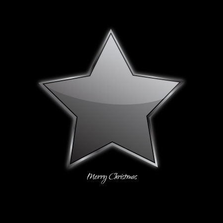 Abstract design - Christmas Star on a black backgroundのイラスト素材