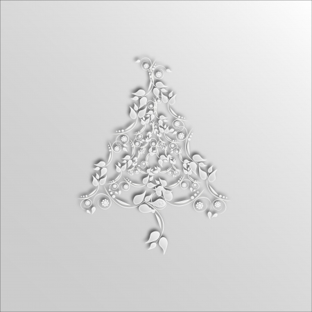 Graphic design - Elegant christmas tree, 2d effectのイラスト素材