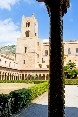 Sicily - Cloister of the Cathedral of Monreale, Palermoの写真素材