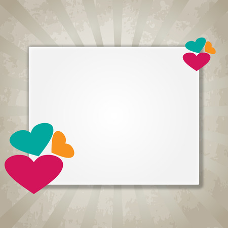 Romantic background with hearts for Valentine s Dayのイラスト素材