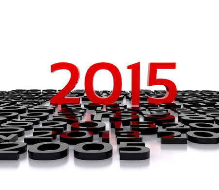 3D illustration - a wish for the new year, 2015